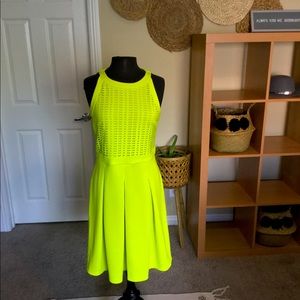 Neon cutout dress 🤩